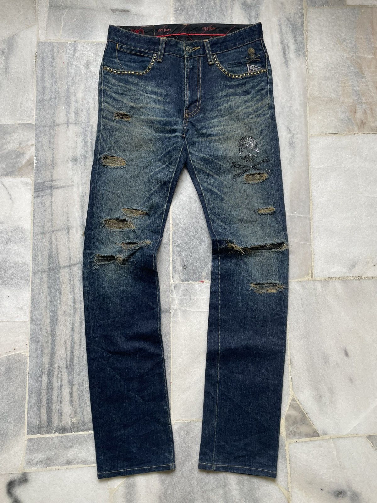 Hiromu Takahara Roen X Bobson Destroyed Denim Pants
