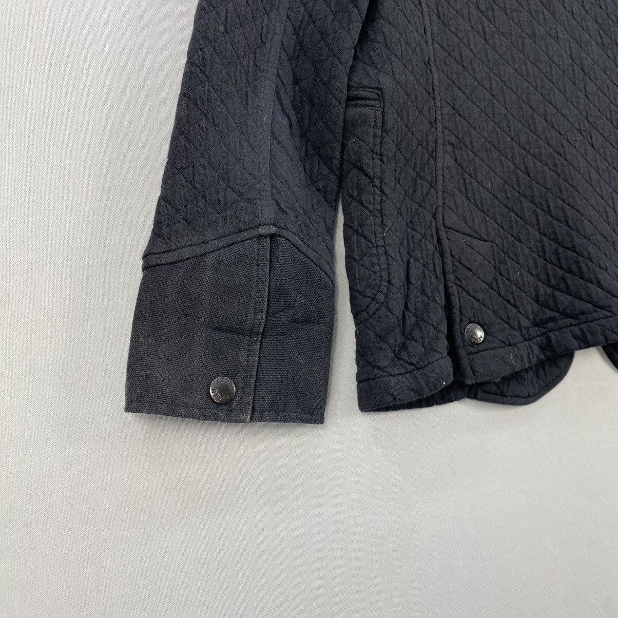 Designer Vintage Workwear Armen Made In France Quilted Jacket. Size XXS / US 00 / IT 34 - 6 Thumbnail