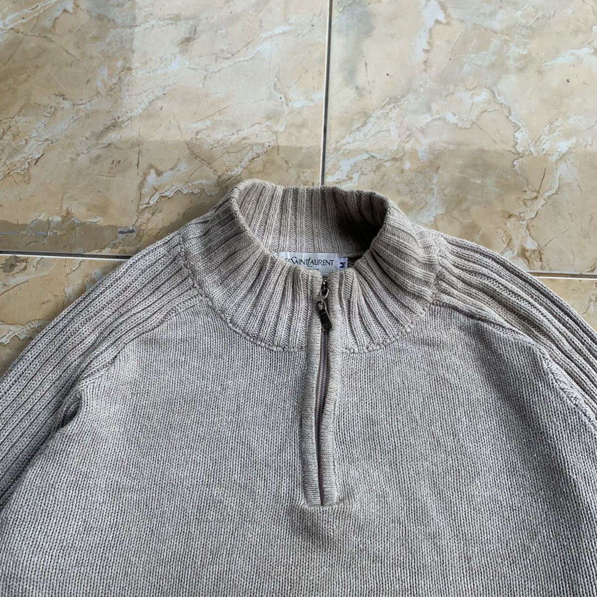 Yves Saint Laurent Yves Saint Laurent pour Homme Half-Zip Knit Sweater Size US M / EU 48-50 / 2 - 5 Thumbnail