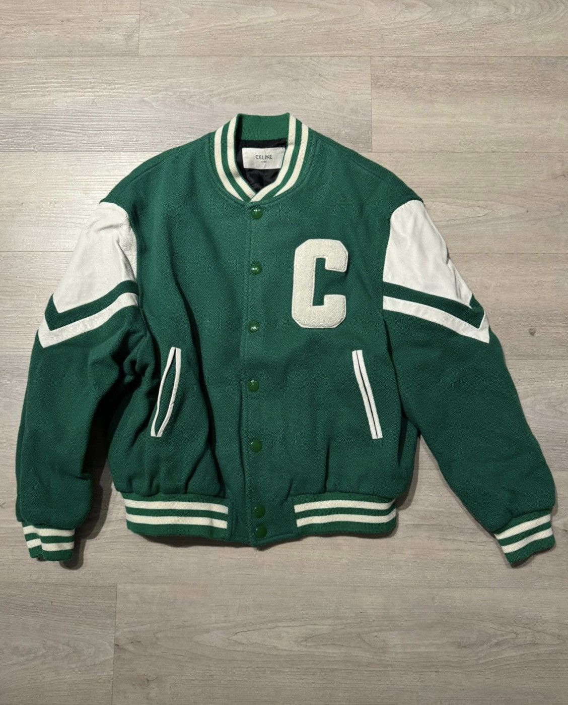 Celine Celine Teddy Varsity Jacket Size US M / EU 48-50 / 2 - 4 Thumbnail