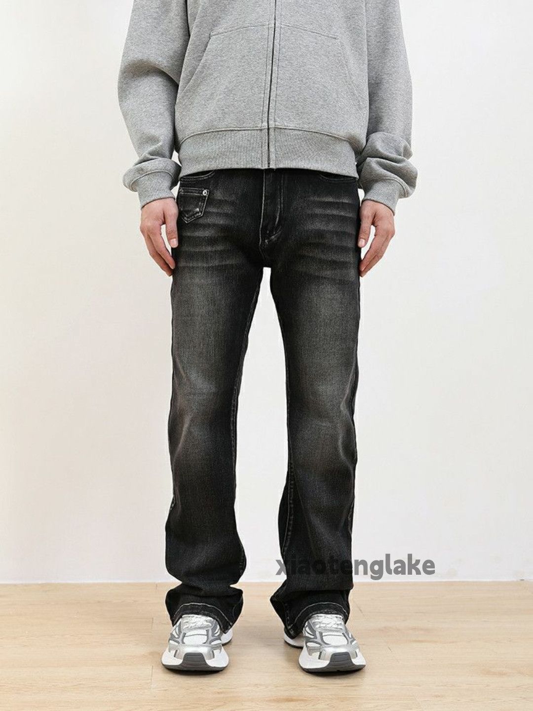 Jean × Vintage washed faded cleanfit yuppie bootcut flared jeans Size US 32 / EU 48 - 1 Thumbnail