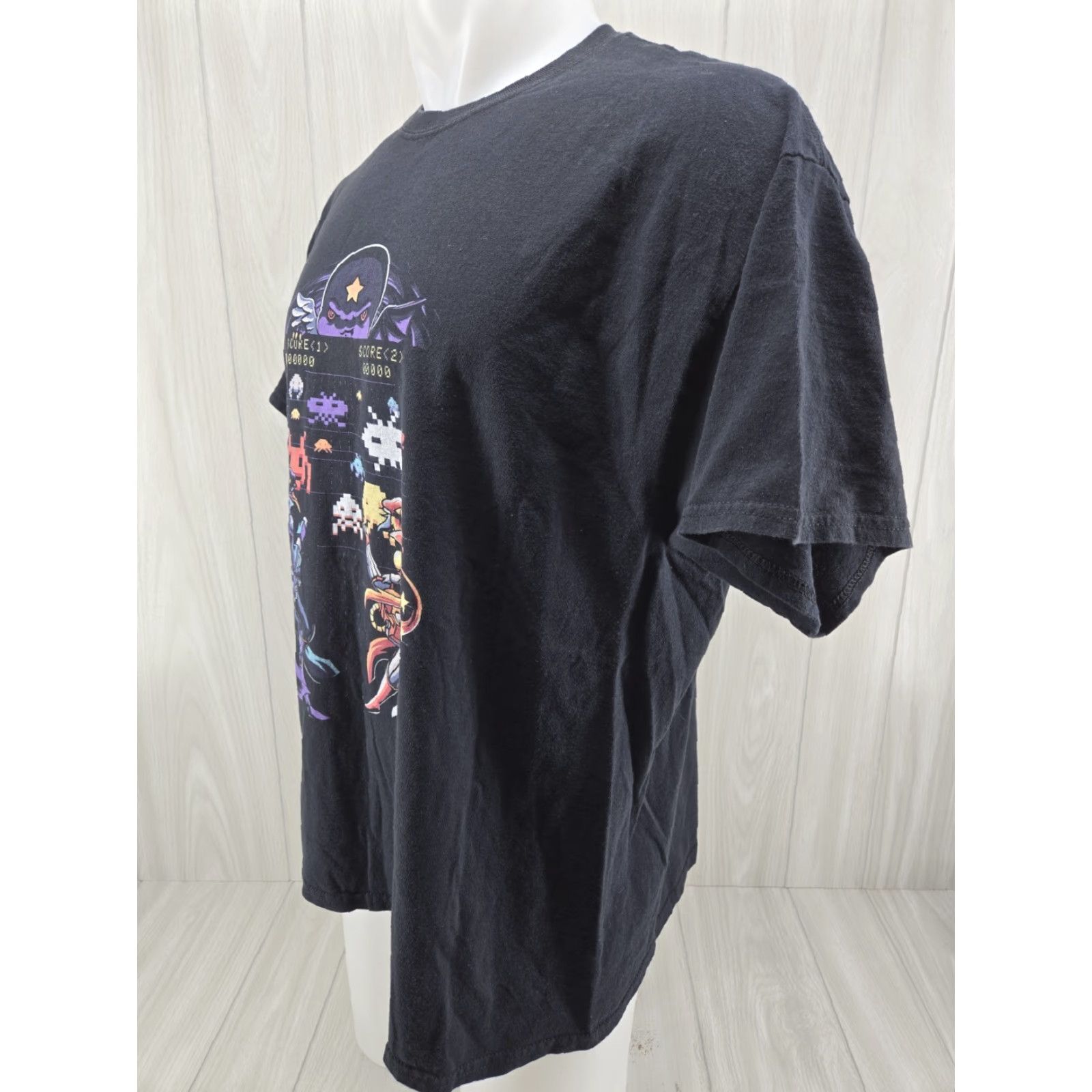 Gildan VINTAGE Kami Con Birmingham Alabama Anime Graphic T-Shirt XL Men's Black Cotton Logo Short Sleeve Crew Neck 27.5" Down Back Size US XL / EU 56 / 4 - 4 Thumbnail