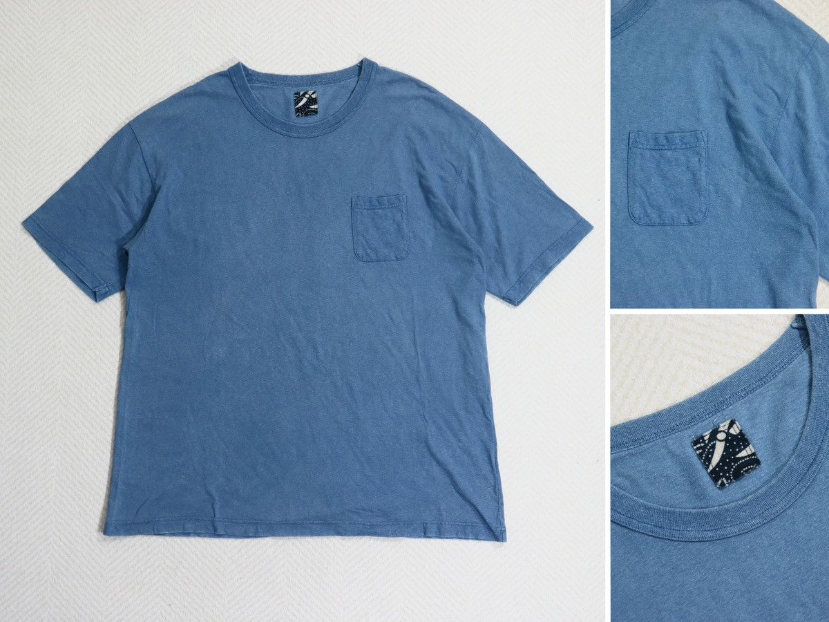 image of Visvim Ict Jumbo Tee Dmgd Indigo, Men's (Size 2XL)