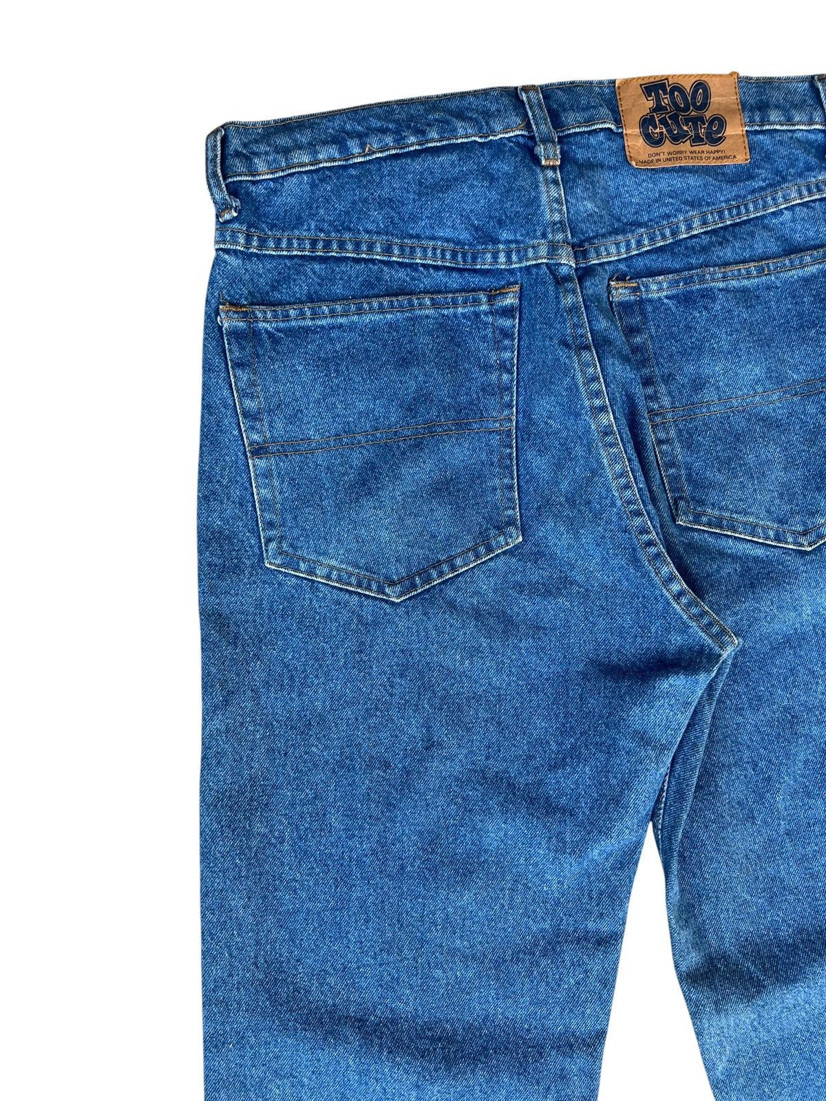 Too Cute Guetta Bros. 90s Too Cute Guetta Bros X Disney Mickey Minnie Denim Jeans Size US 31 - 15 Thumbnail