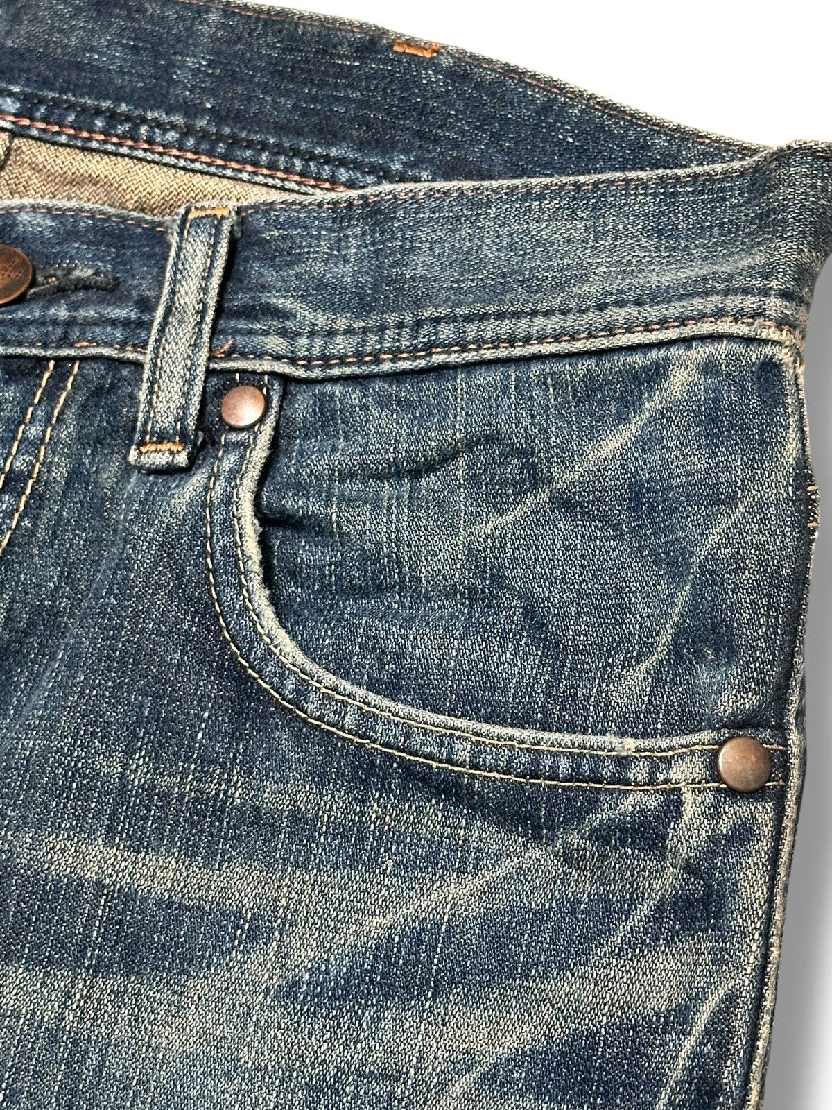 Wrangler Wrangler Vintage Rare Drop Design With Flare and Faded Wash Size US 31 - 6 Thumbnail