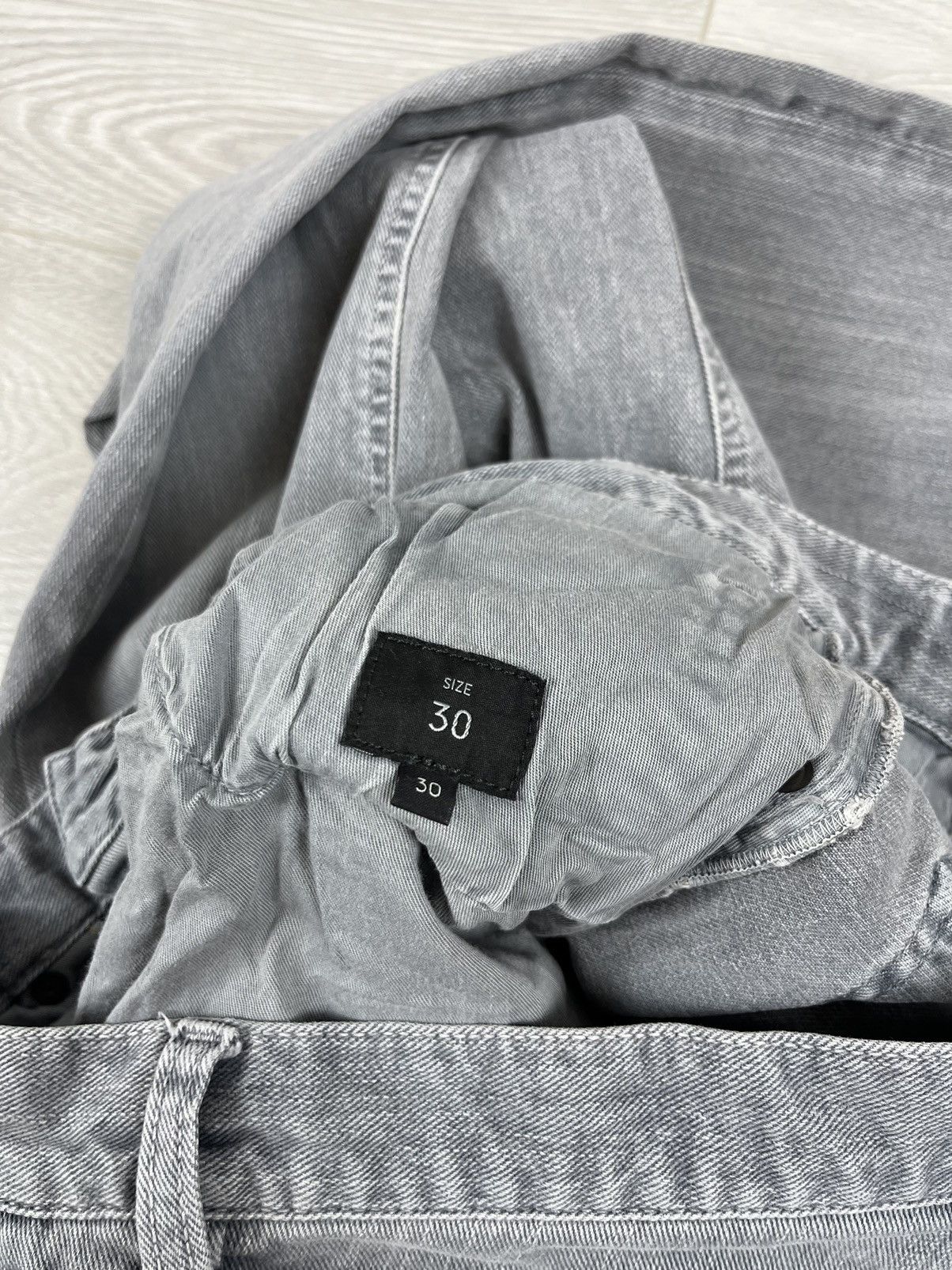 Z Zegna Z Zegna Luxury Grey Washed Denim Slim Pants 30 size Size US 30 / EU 46 - 12 Thumbnail