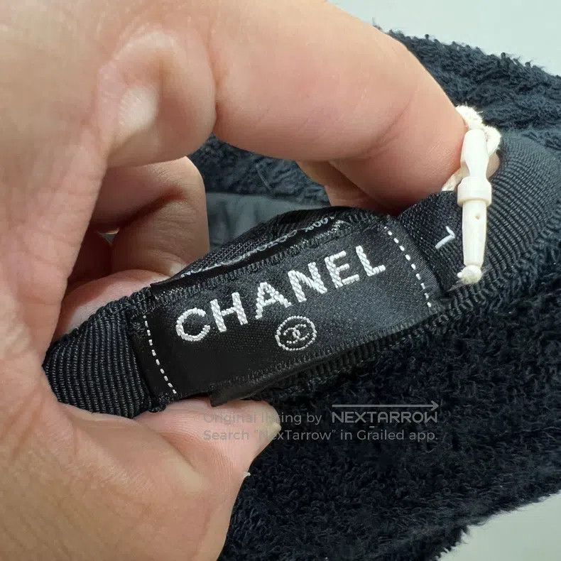 Chanel Chanel Size L Double Clogo towel fisherman's hat Size ONE SIZE - 3 Thumbnail