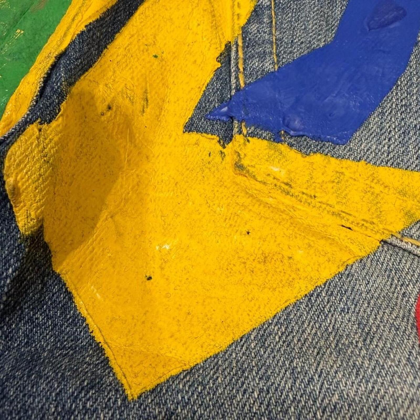 True Religion CO&LU Painted unique design denim jeans Size 30" / US 8 / IT 44 - 8 Thumbnail