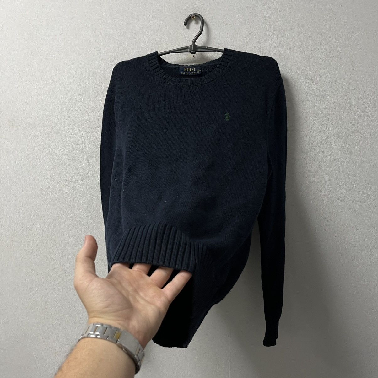 Polo Ralph Lauren Vintage navy blue polo Ralph Lauren Sweater Size US S / EU 44-46 / 1 - 6 Thumbnail