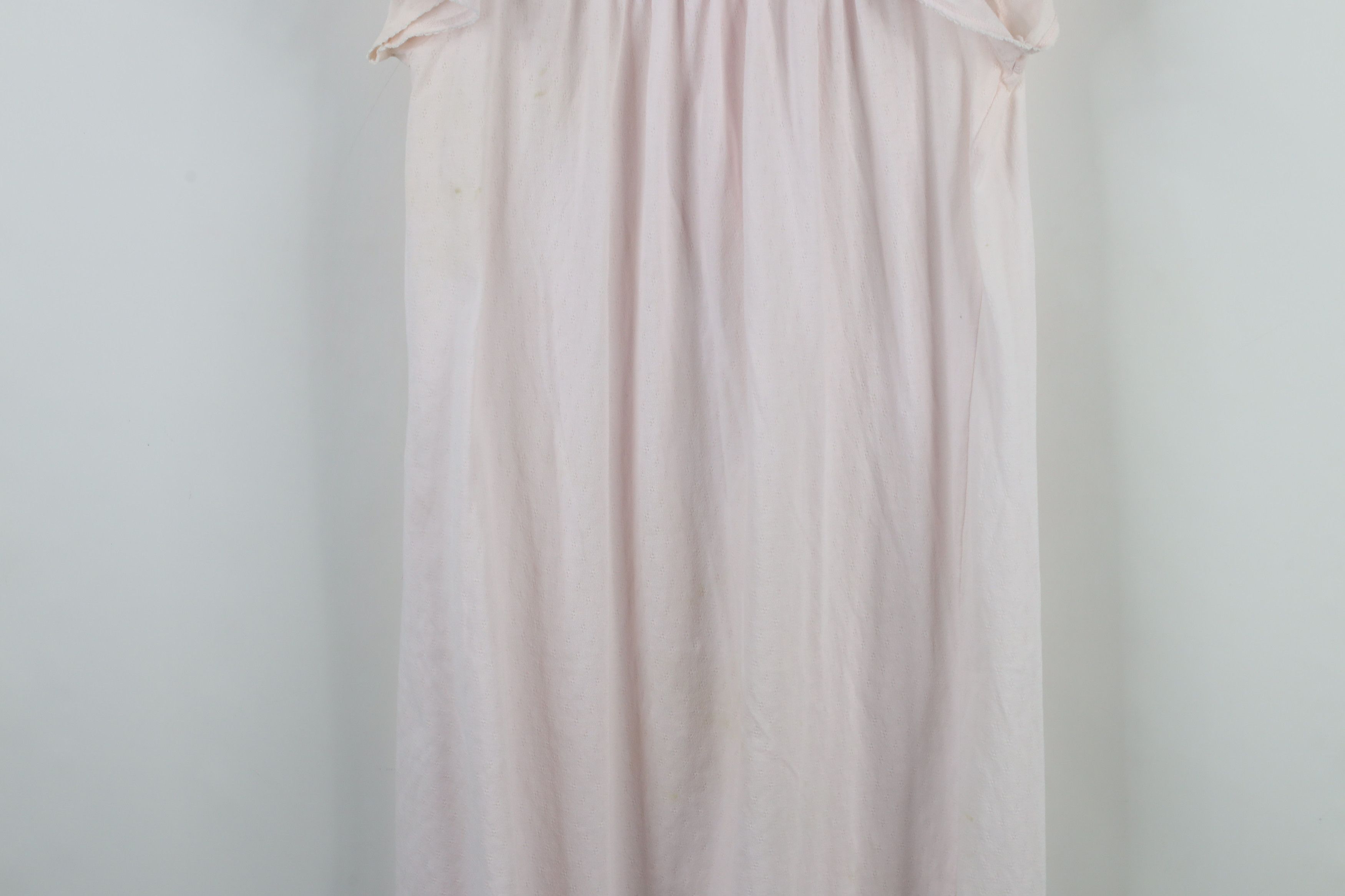 Vintage Vintage 90s Miss Elaine Lace Knit Ruffled Night Gown Sleep Size M / US 6-8 / IT 42-44 - 13 Thumbnail