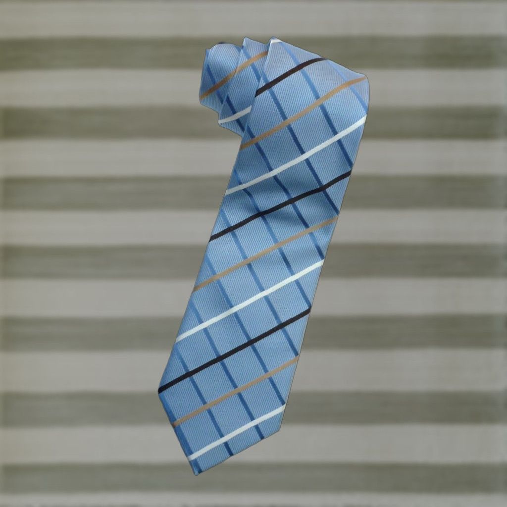 Vintage Donald J. Trump Signature Collection Silk Tie Plaid Mens Tie Blue 56.5in 3.75in Luxury Silk Short Vintage? Size ONE SIZE - 1 Thumbnail