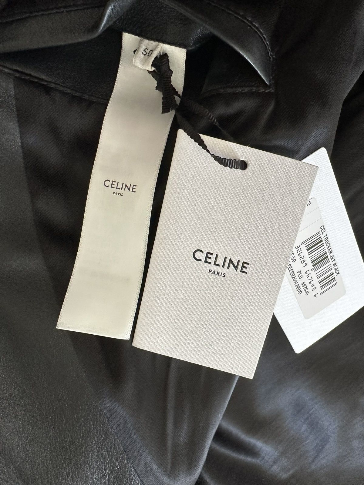 Celine Celine x Hedi leather trucker jacket 50 BNWT Hedi Slimane Size US M / EU 48-50 / 2 - 25 Thumbnail