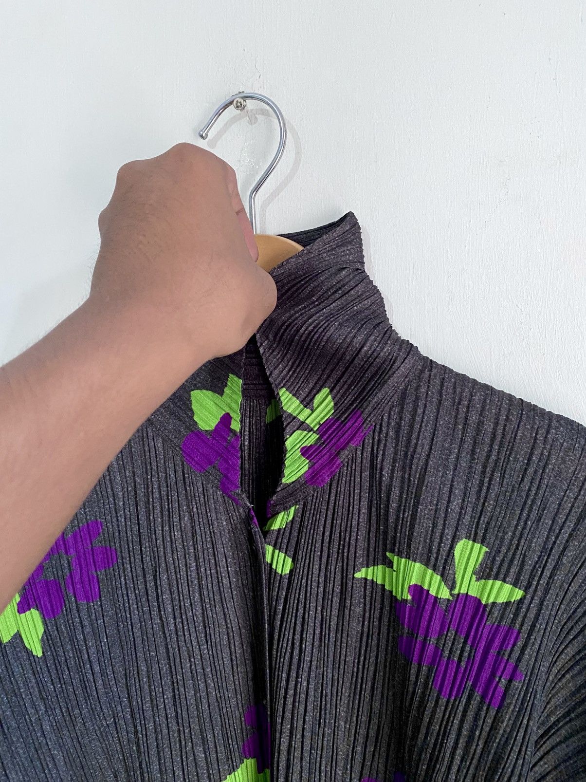 Pleats Please Issey Miyake Pleats Please Pleated Issey Miyake L/S Shirt Cardigan Flower Size M / US 6-8 / IT 42-44 - 7 Thumbnail