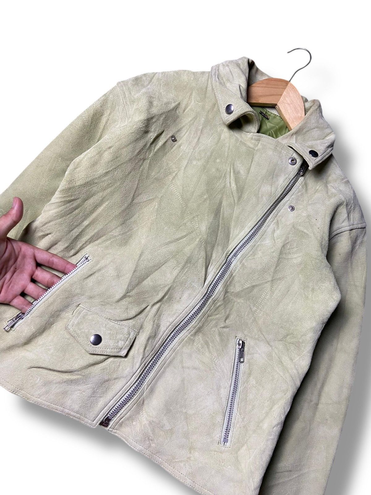 Japanese Brand MILA OWEN Goat Leather Crop Jacket (141) Size US XXS / EU 40 - 6 Thumbnail