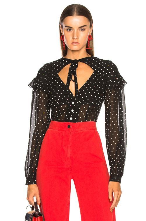 Sandy Liang Sandy Liang Keller Blouse Size M / US 6-8 / IT 42-44 - 1 Thumbnail