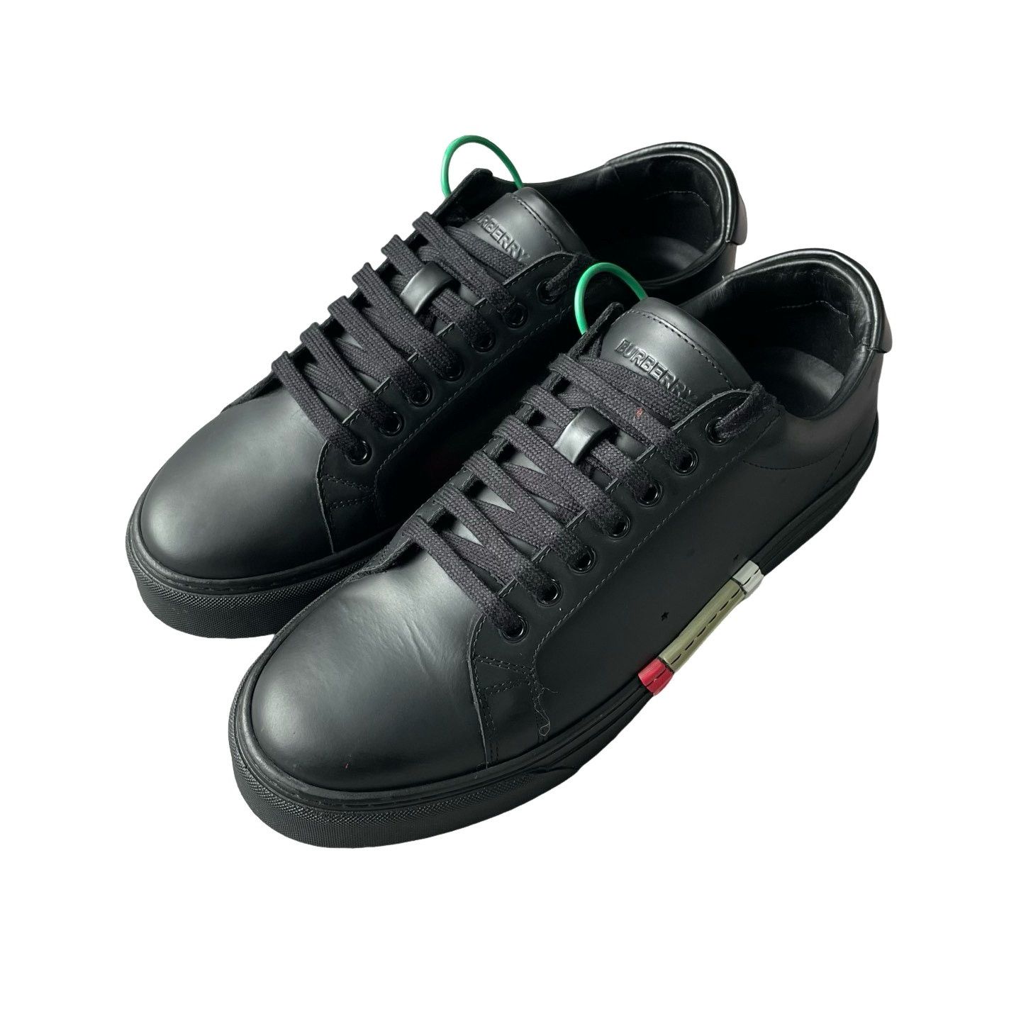 Burberry Burberry Leather Side Stripe Sneakers Size 41 Size US 8 / EU 41 - 1 Thumbnail