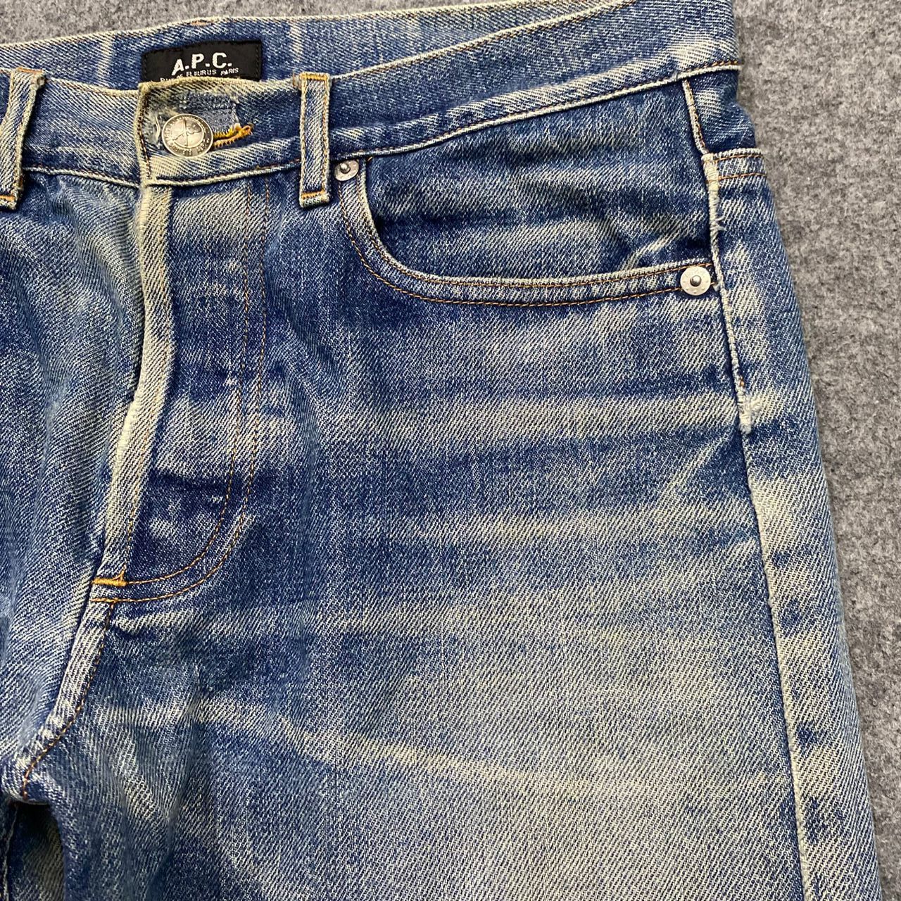 A.P.C. 💥Best Offer💥Vintage APC Selvegde Redline Distressed Denim Size US 31 - 9 Thumbnail