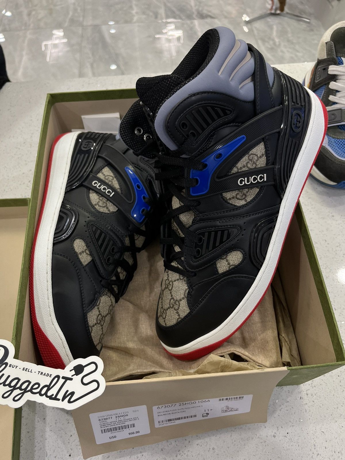 Gucci Gucci Hightop Sneakers Size US 11.5 / EU 44-45 - 6 Thumbnail
