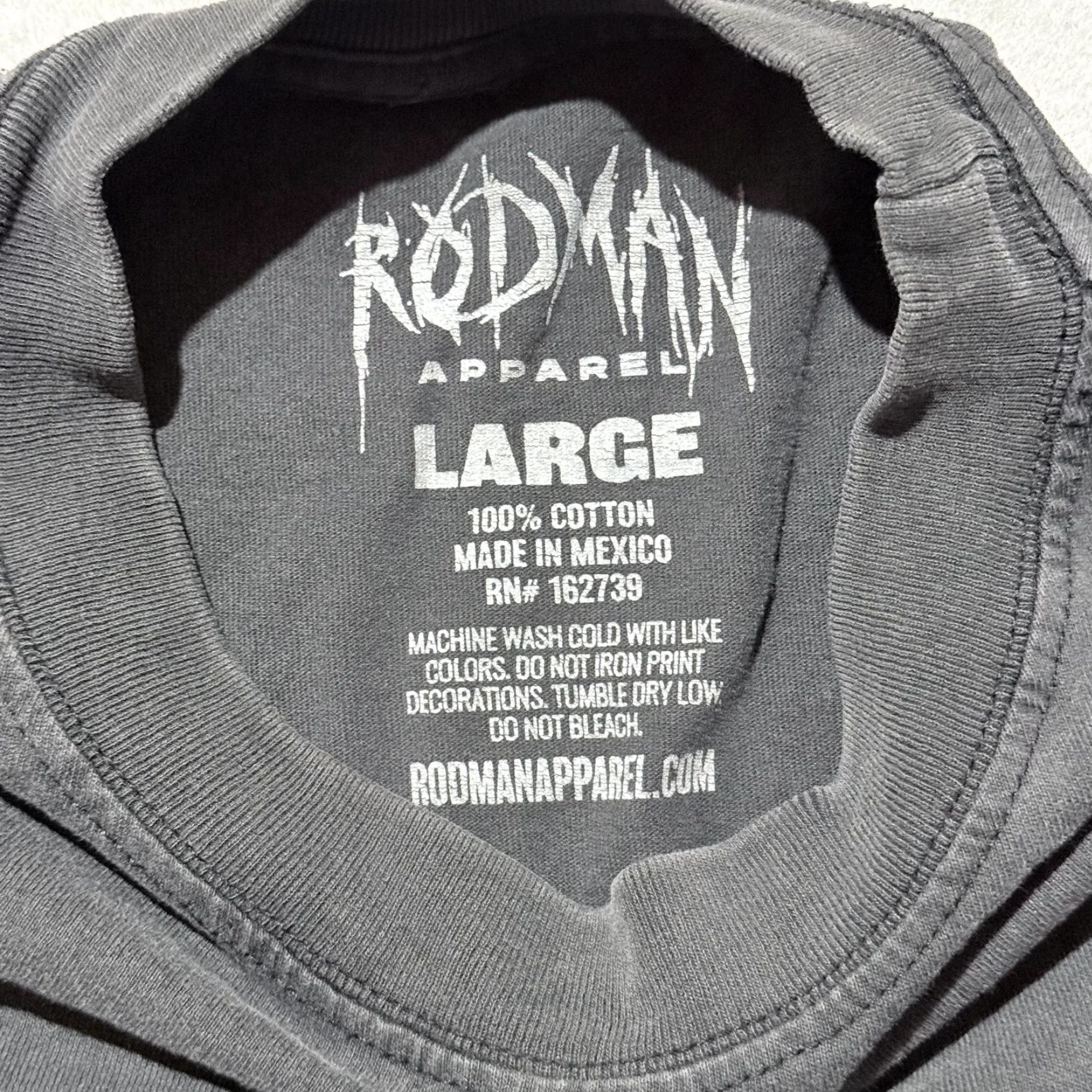 Vintage Dennis Rodman #91 Rodman Apparel T-Shirt Candid Dennis Tee Graphic Men's - Large Size US L / EU 52-54 / 3 - 3 Thumbnail