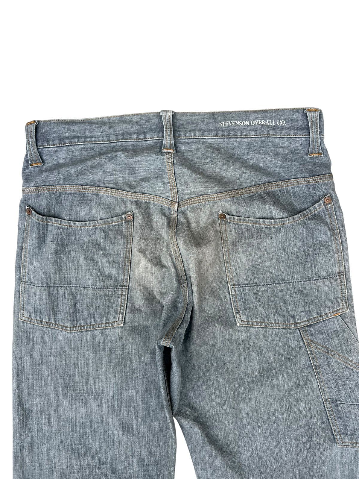 Stevenson Overall Co. Stevenson Overall Japan Distress Mud Denim Workwear Jeans Size US 32 / EU 48 - 8 Thumbnail