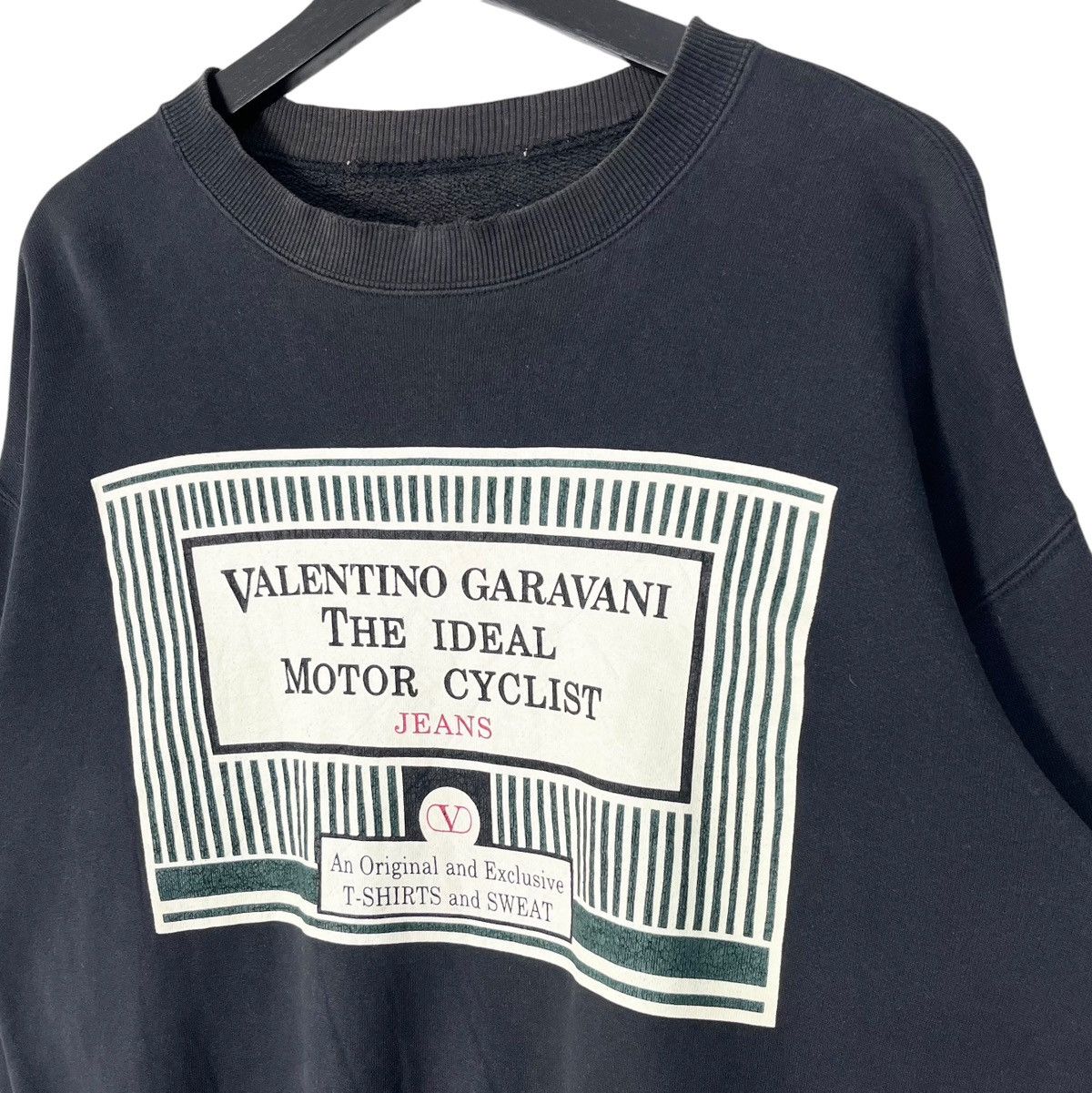 Valentino × Vintage Distressed Vintage 90’s Valentino Garavani Jeans Sweatshirt Size US L / EU 52-54 / 3 - 2 Thumbnail