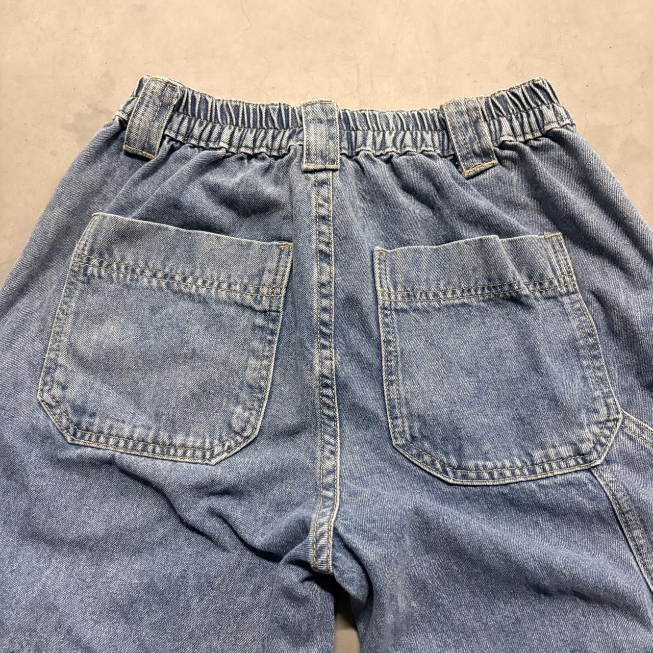 Vintage Crazy Vintage Y2K/2000s Baggy Grunge Cargo Medium Blue Wash Denim Jeans! Size US 28 / EU 44 - 5 Thumbnail