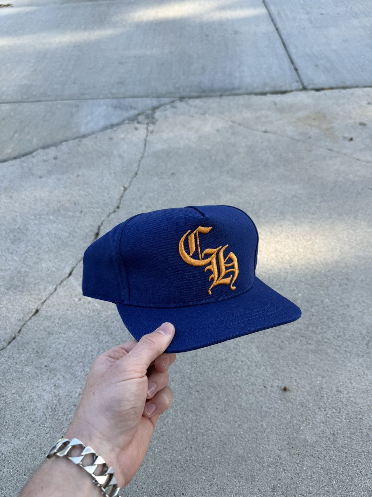 Chrome Hearts Chrome Hearts CH Trucker Hat Blue/Orange Size ONE SIZE - 1 Thumbnail