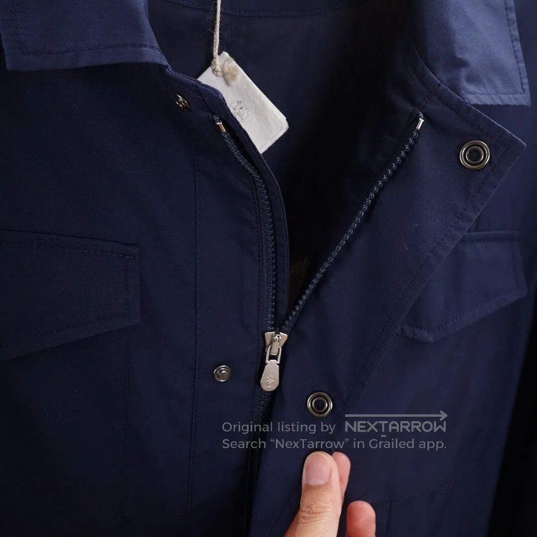 Brunello Cucinelli Brunello Cucinelli Men's Jacket in Navy. Size US M / EU 48-50 / 2 - 5 Thumbnail