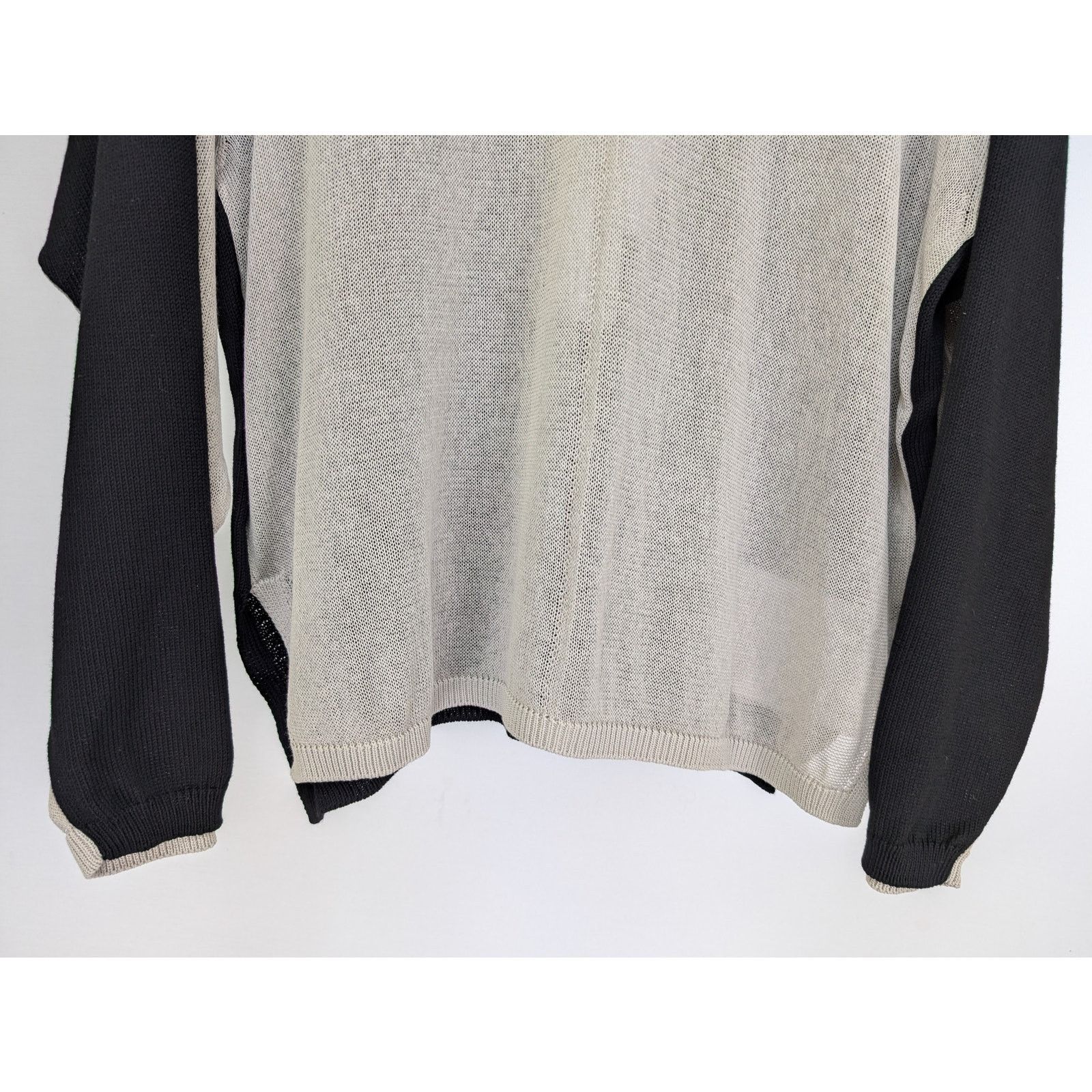 Rick Owens o1rshd1 Combo Crewneck Sweatshirt in Black/Pearl Size US XL / EU 56 / 4 - 4 Thumbnail