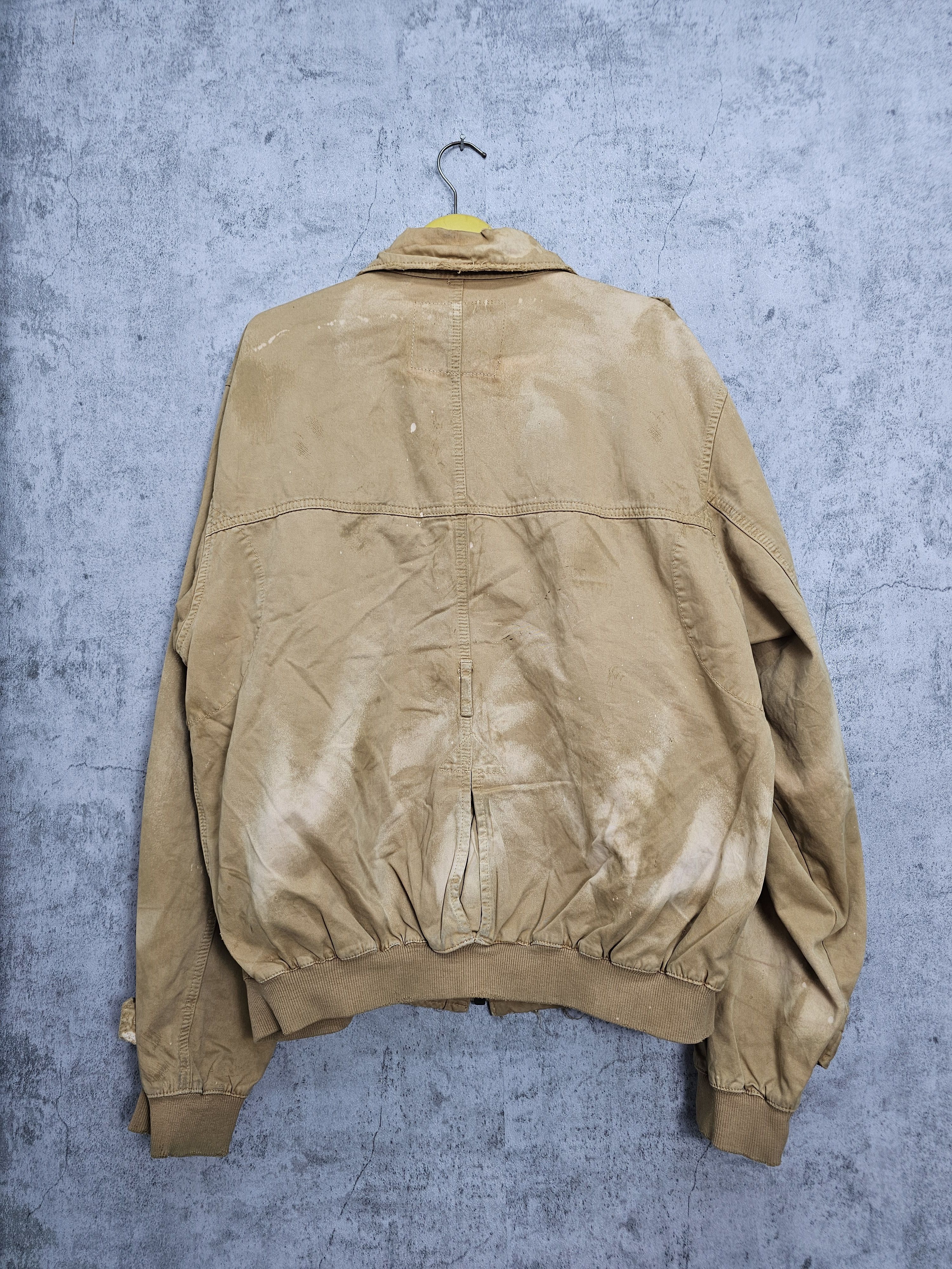 Prps PRPS Faded Bleach Ripped Distressed Bomber Jacket J0057 Size US XXL / EU 58 / 5 - 2 Thumbnail
