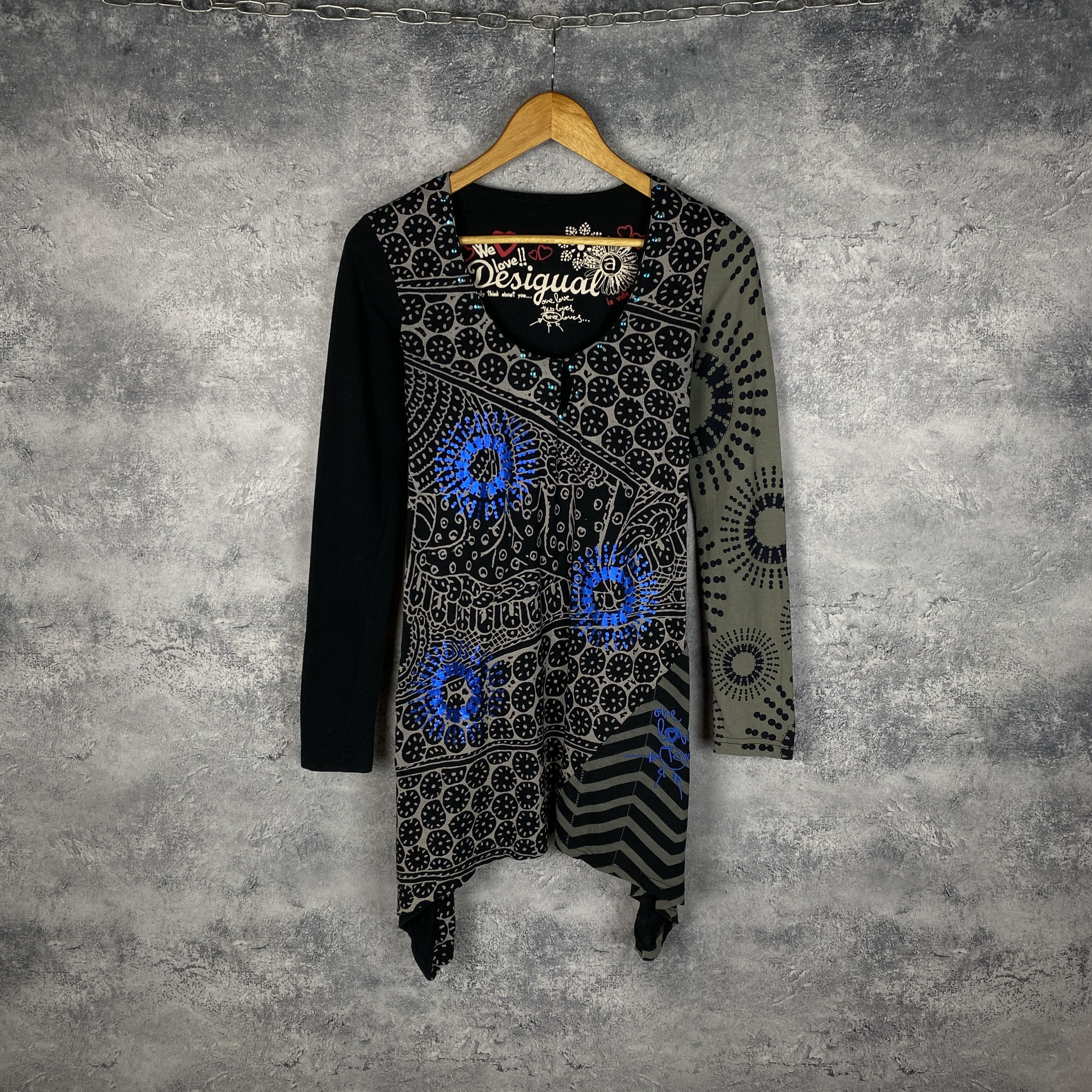 Desigual Desigual Dress Women's Size M Multicolor Long Sleeve Size M / US 6-8 / IT 42-44 - 1 Thumbnail