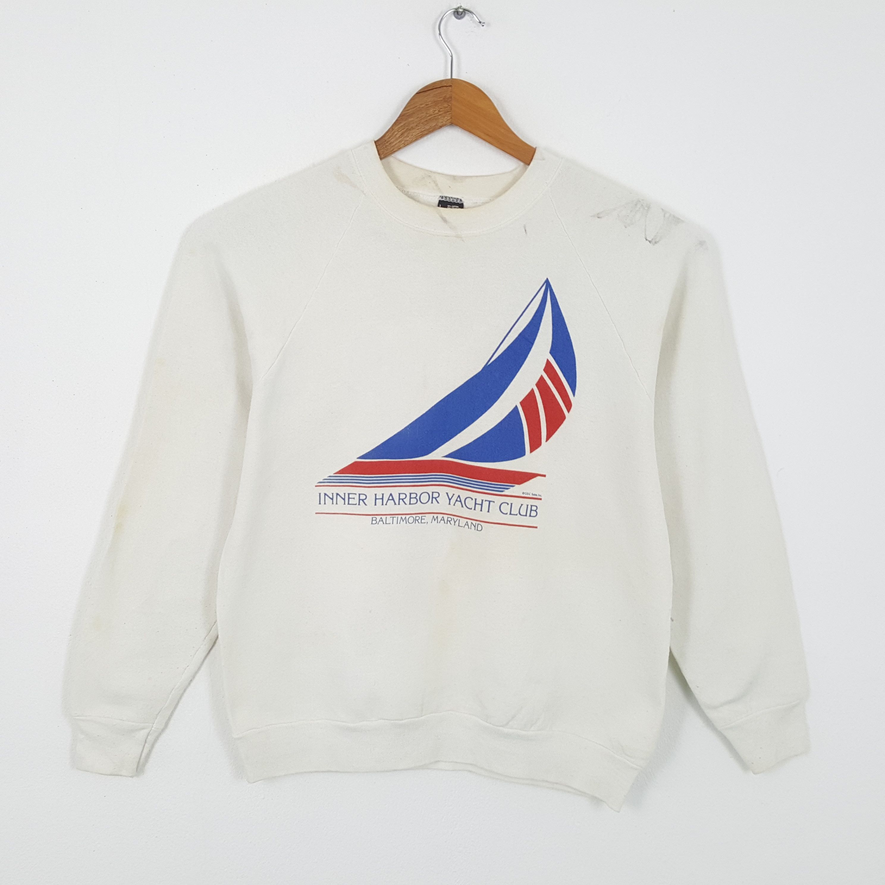 Vintage 90's INNER HARBOR YACHT American Style Sweatshirts