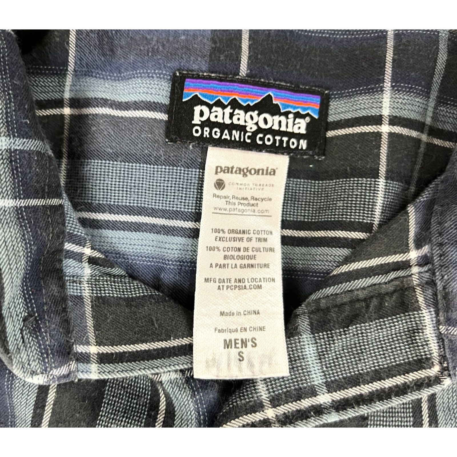 Patagonia VINTAGE Patagonia Button-Up Shirt Mens Long Sleeve Pima Cotton Plaid Blue Size S Size US S / EU 44-46 / 1 - 6 Thumbnail