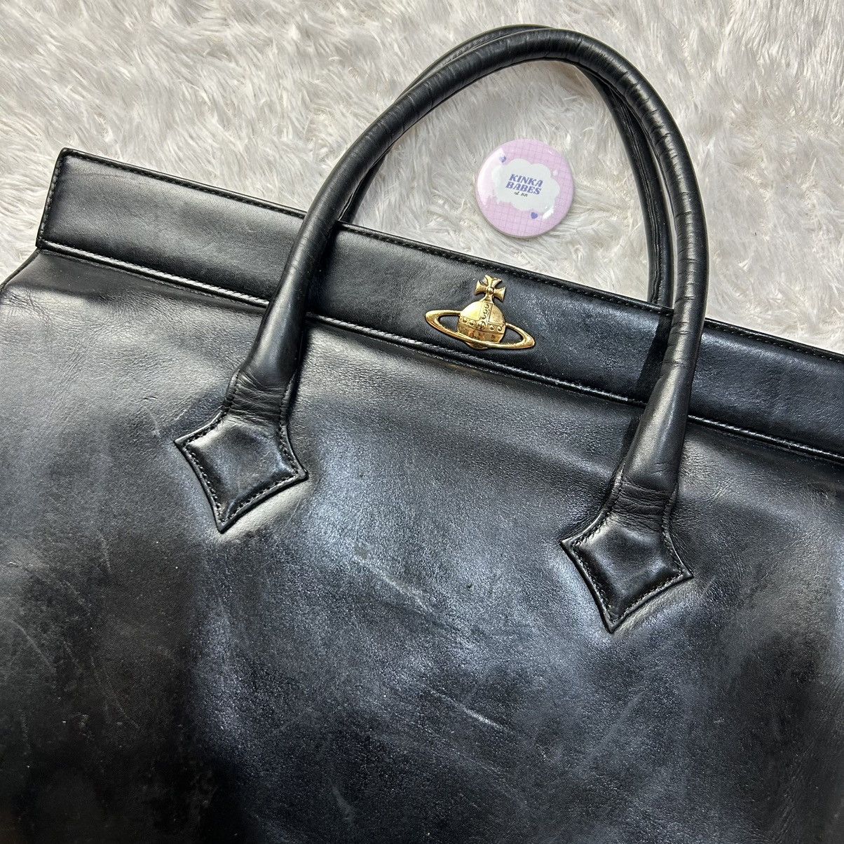 Vivienne Westwood Vivienne westwood black leather laptop case bag Size ONE SIZE - 2 Thumbnail