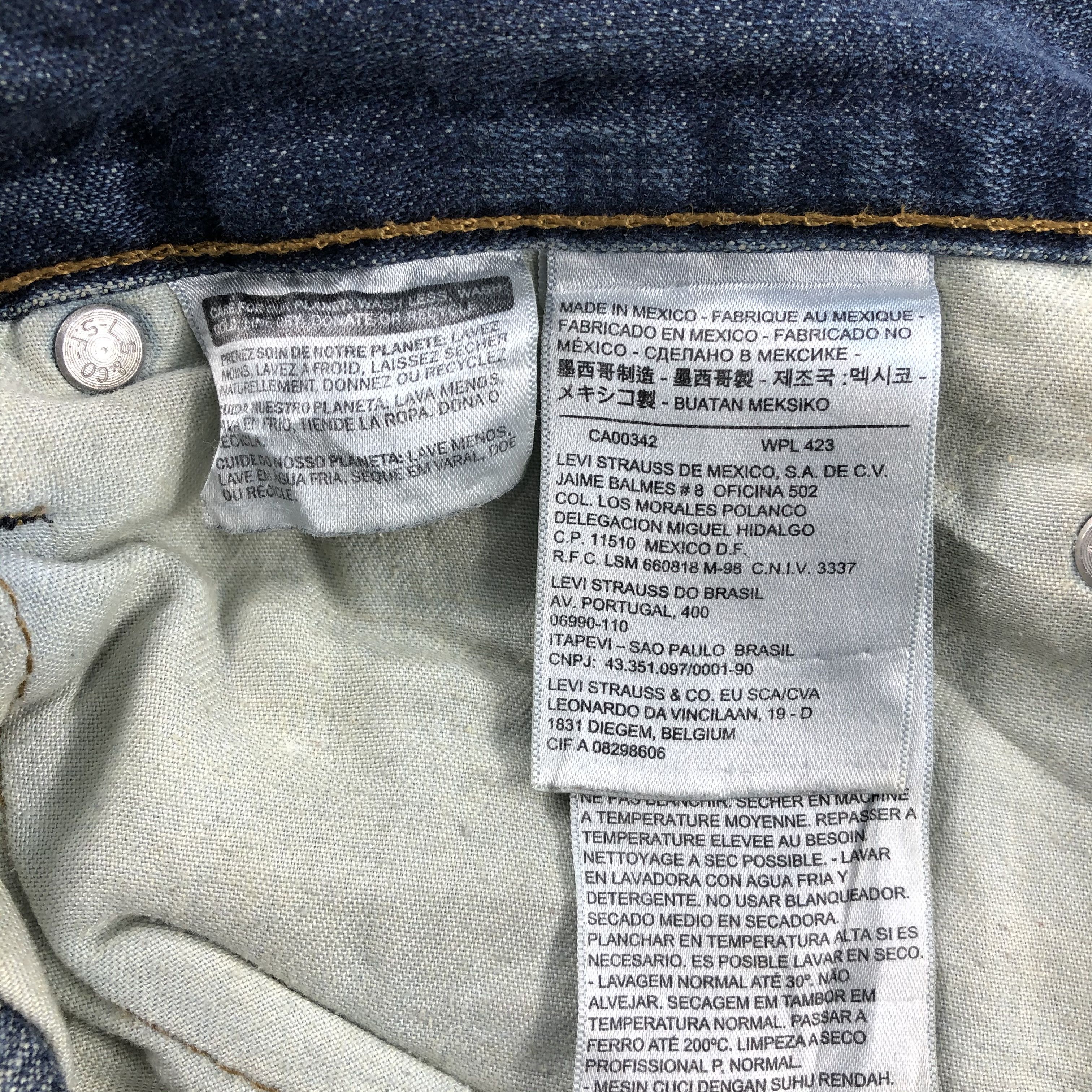 Levi's Vintage Distress Levis 514 Jeans-JM1138 Size US 36 / EU 52 - 10 Thumbnail