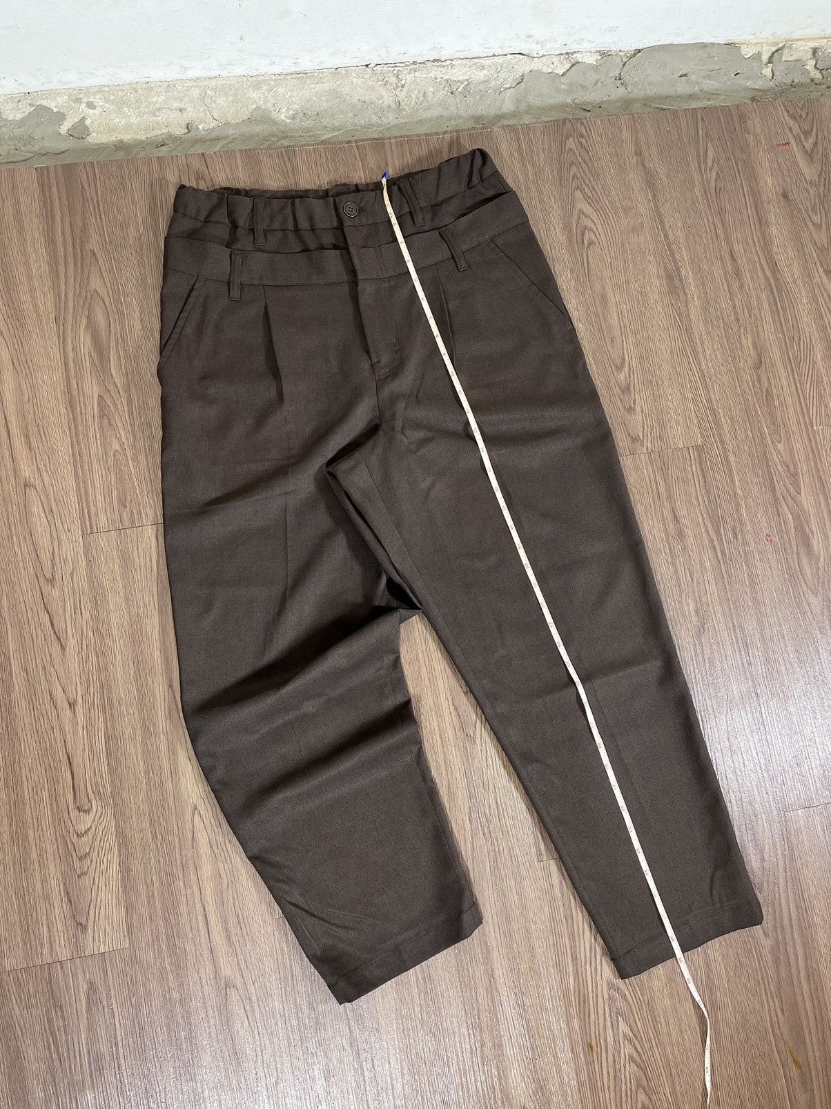 Frapbois Frapbois Double Waist Tailored Trousers Brown Size US 32 / EU 48 - 20 Thumbnail
