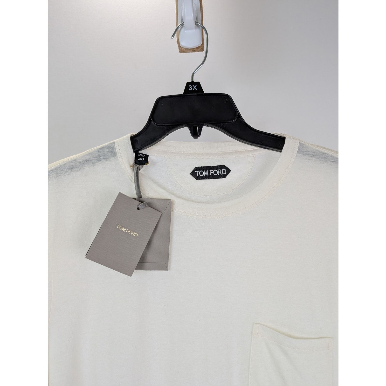 Tom Ford o1rshd1 Sweatshirt in Ivory Size US M / EU 48-50 / 2 - 5 Thumbnail