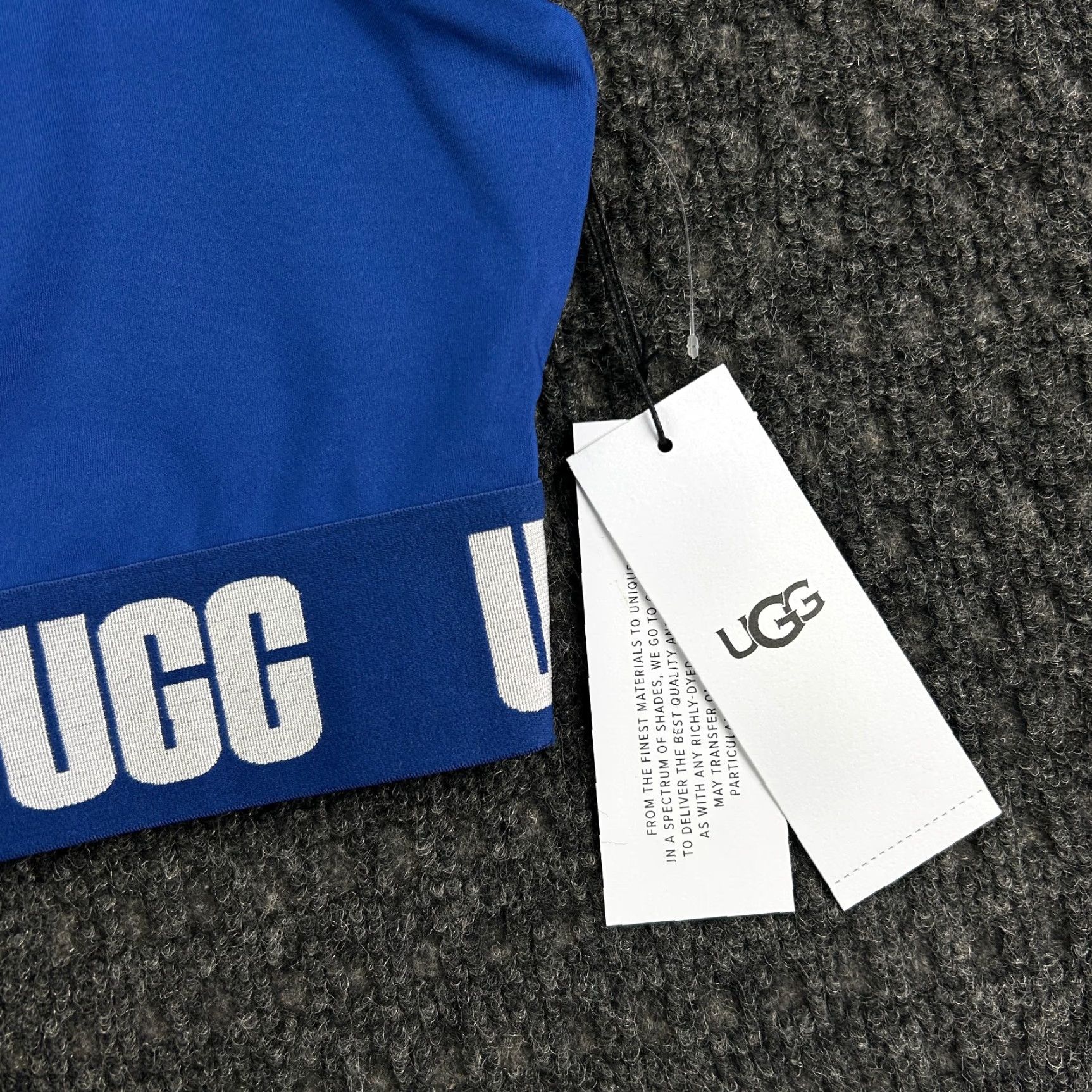 Ugg UGG Sports Bra Bralette Wilmina Logo M Blue Womens Athleticwear Ogg? Size ONE SIZE - 2 Thumbnail