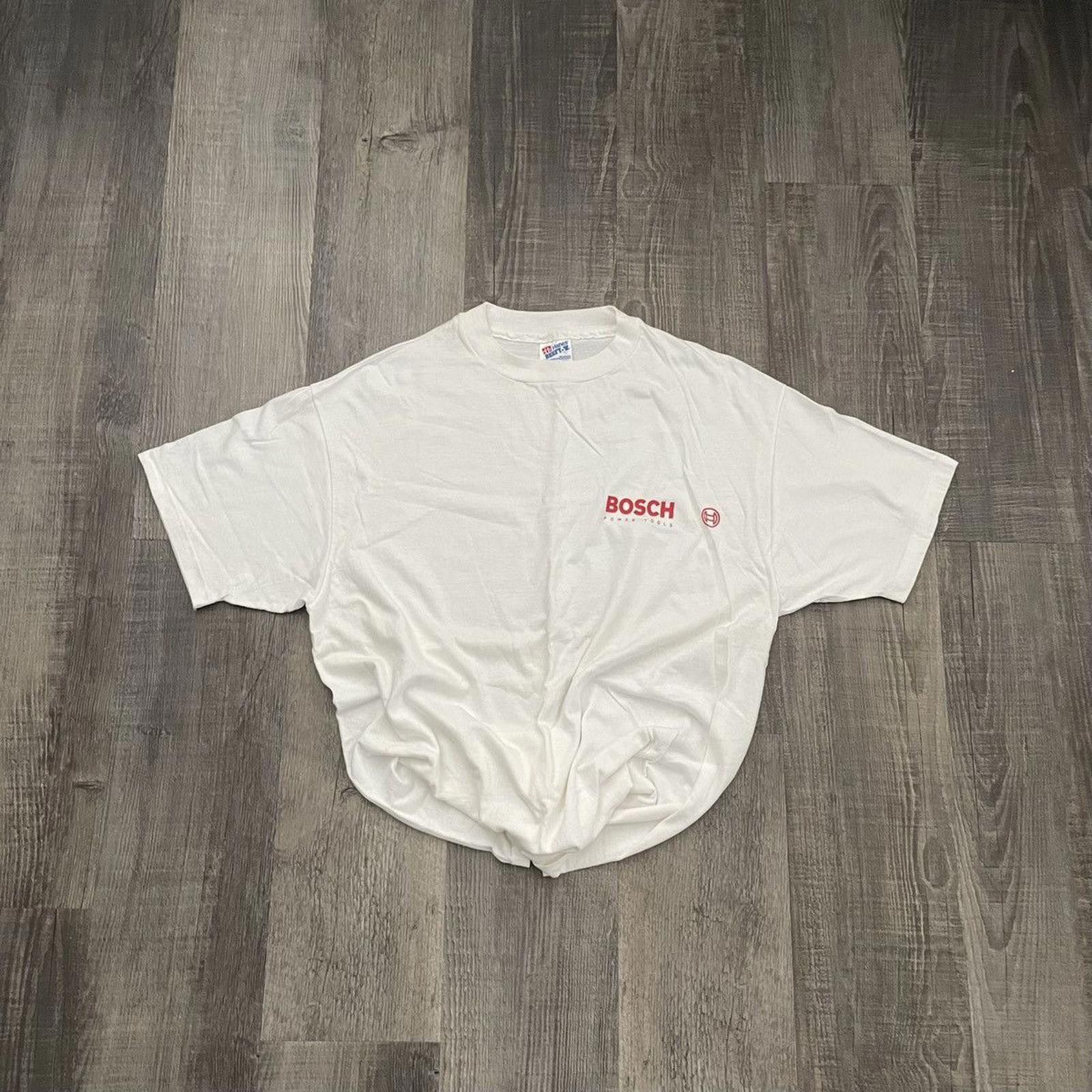 Hanes HANES • VNTG Single Stitch "Bosch" Pre-Shrunk Tee (XL) Size US XL / EU 56 / 4 - 1 Thumbnail