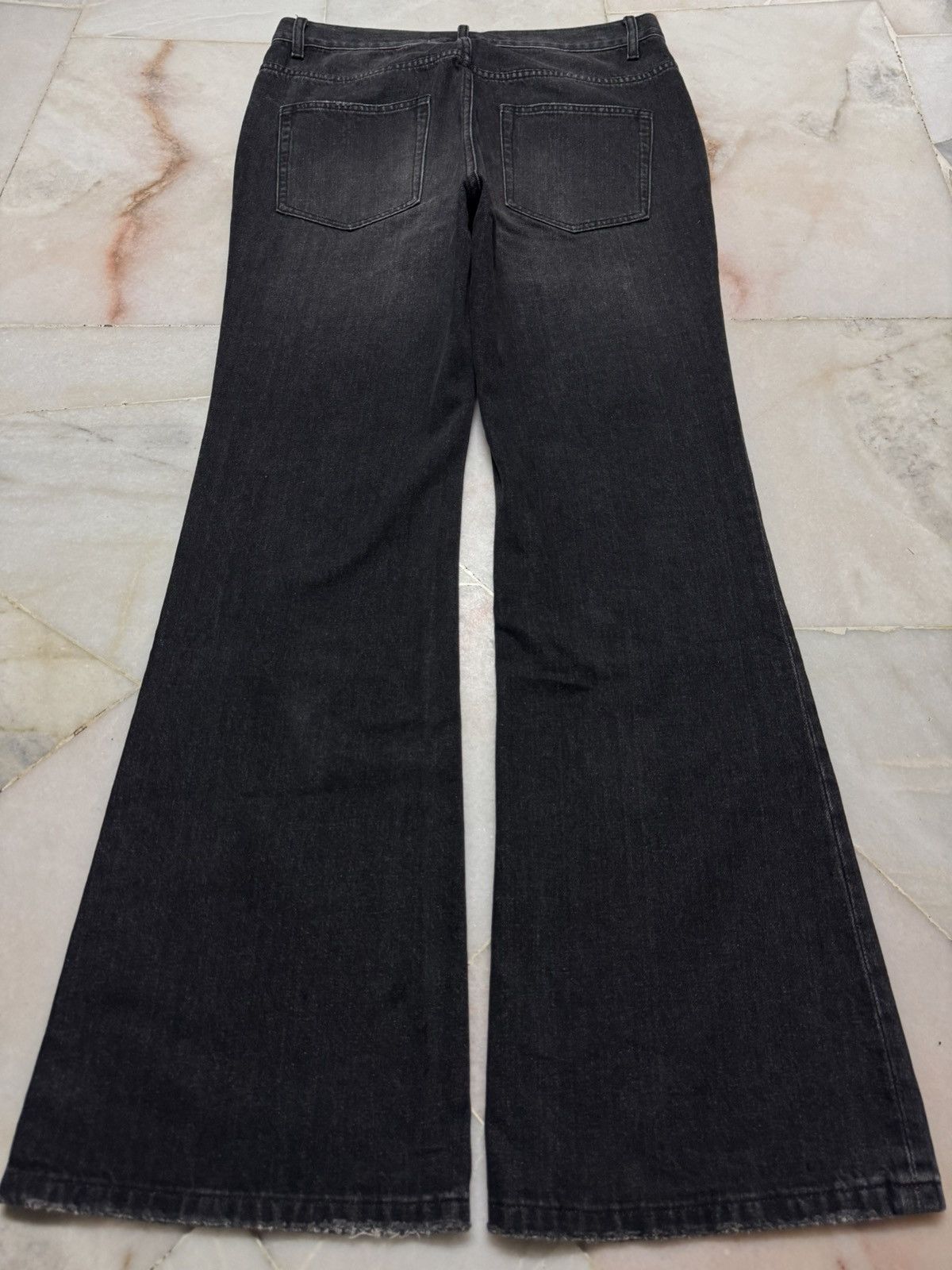 Beauty Beast 💥MEGA FLARED SICK💥CRINS RUSTY MUDWASH BAGGY BOOTCUT JEANS Size US 33 - 11 Thumbnail