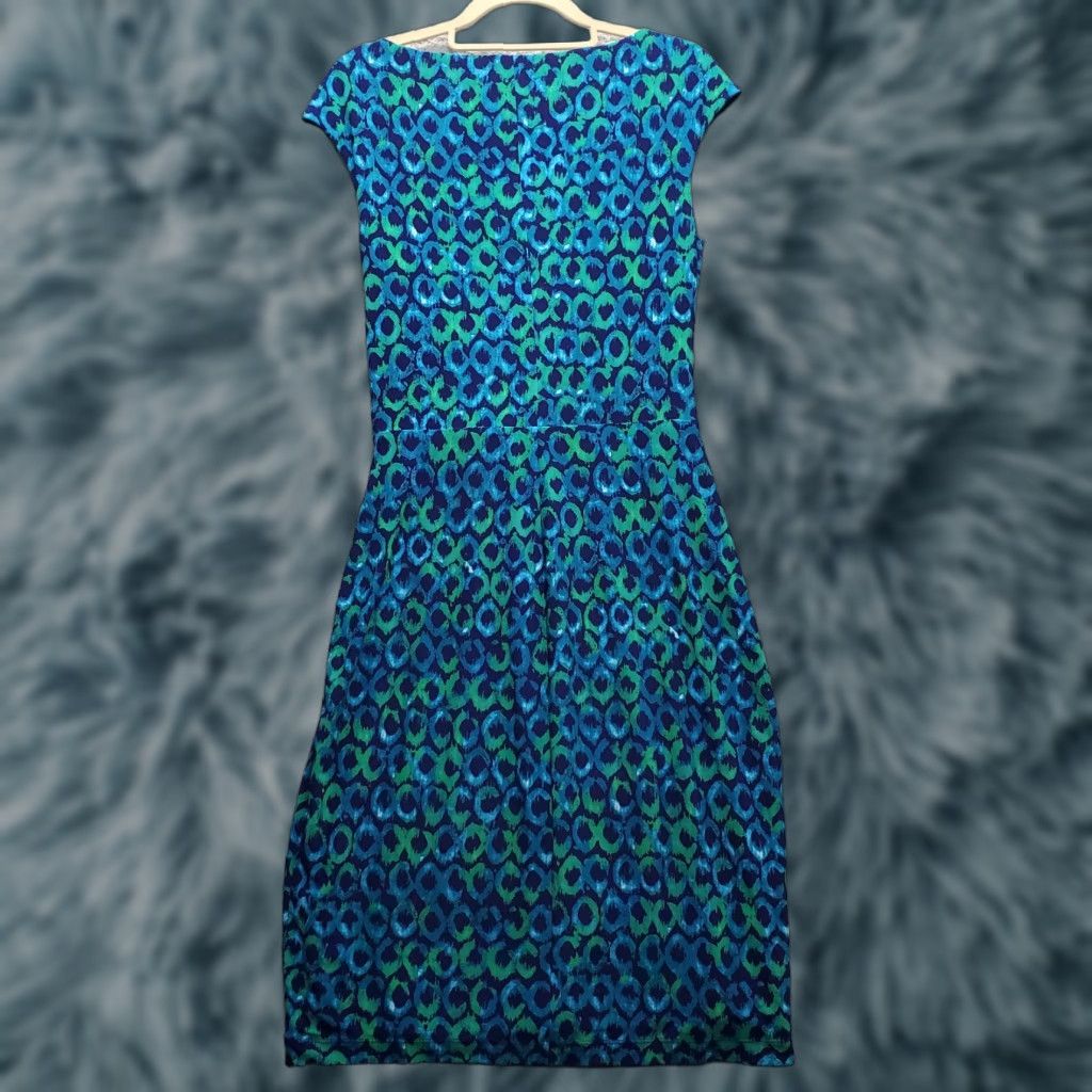 Ralph Lauren Lauren Ralph Lauren Womens Size 6 Multi Ikat Print Cap Sleeve Sheath Dress Size M / US 6-8 / IT 42-44 - 1 Thumbnail
