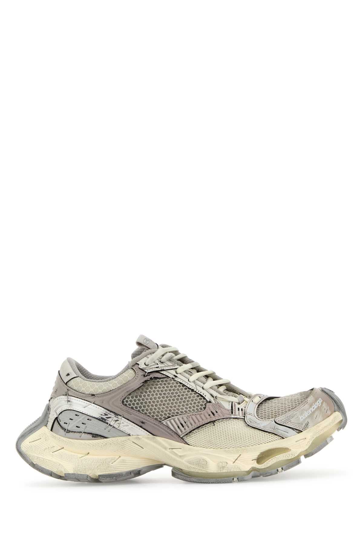 Balenciaga Multicolor Synthetic Leather And Mesh Stapler Sneakers Size US 9 / EU 42 - 1 Thumbnail