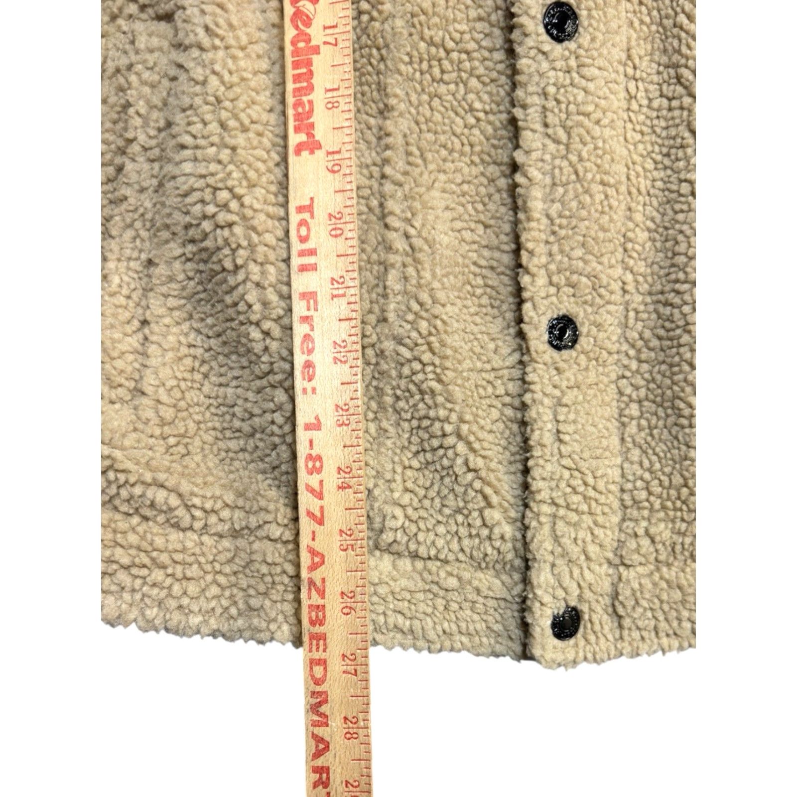 Levi's Levi’s Brown Men’s Sherpa Jacket Medium Beige Polyester Lining Pockets Snap Zip Waist Length Jacket Mens Size US M / EU 48-50 / 2 - 4 Thumbnail