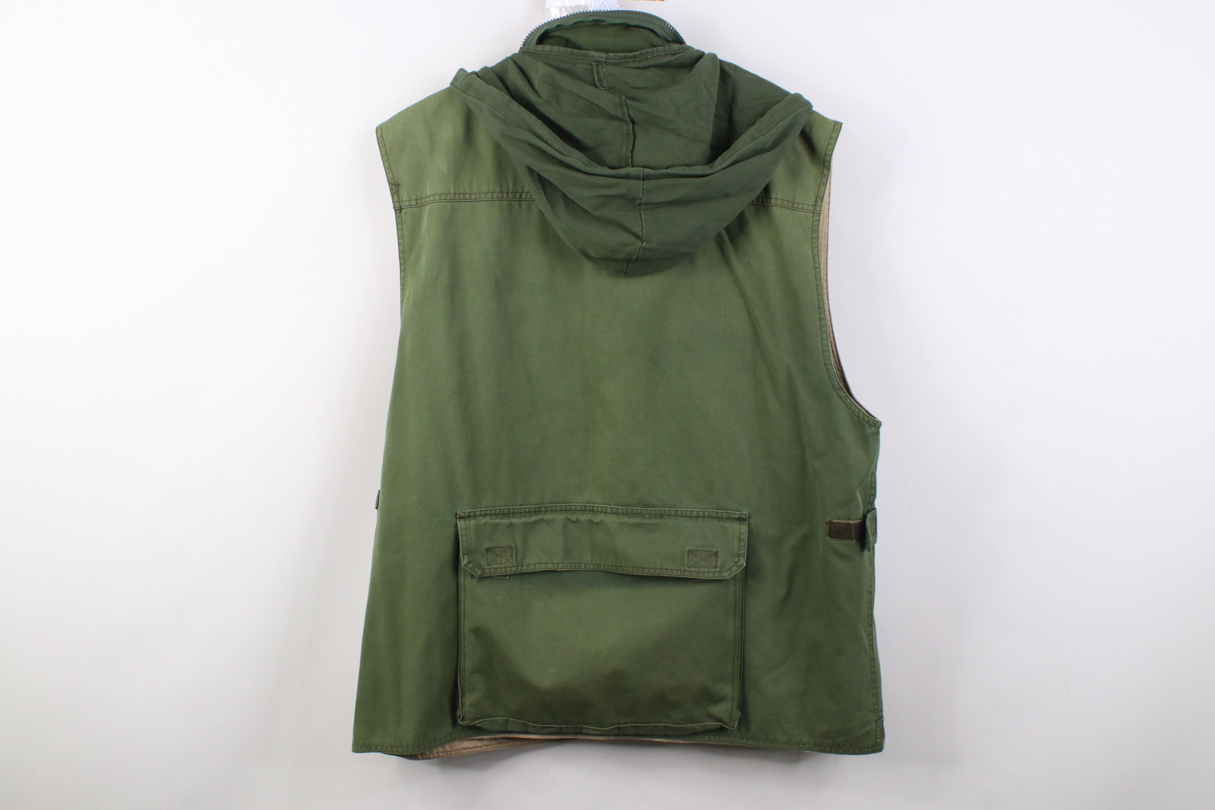 Vintage Vintage 90s Streetwear Hooded Fly Fishing Vest Jacket Size US L / EU 52-54 / 3 - 14 Thumbnail
