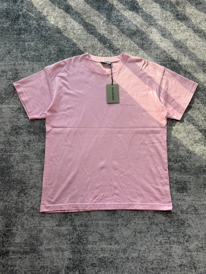 Balenciaga Balenciaga Pink front and back logo short sleeves Size US M / EU 48-50 / 2 - 1 Thumbnail