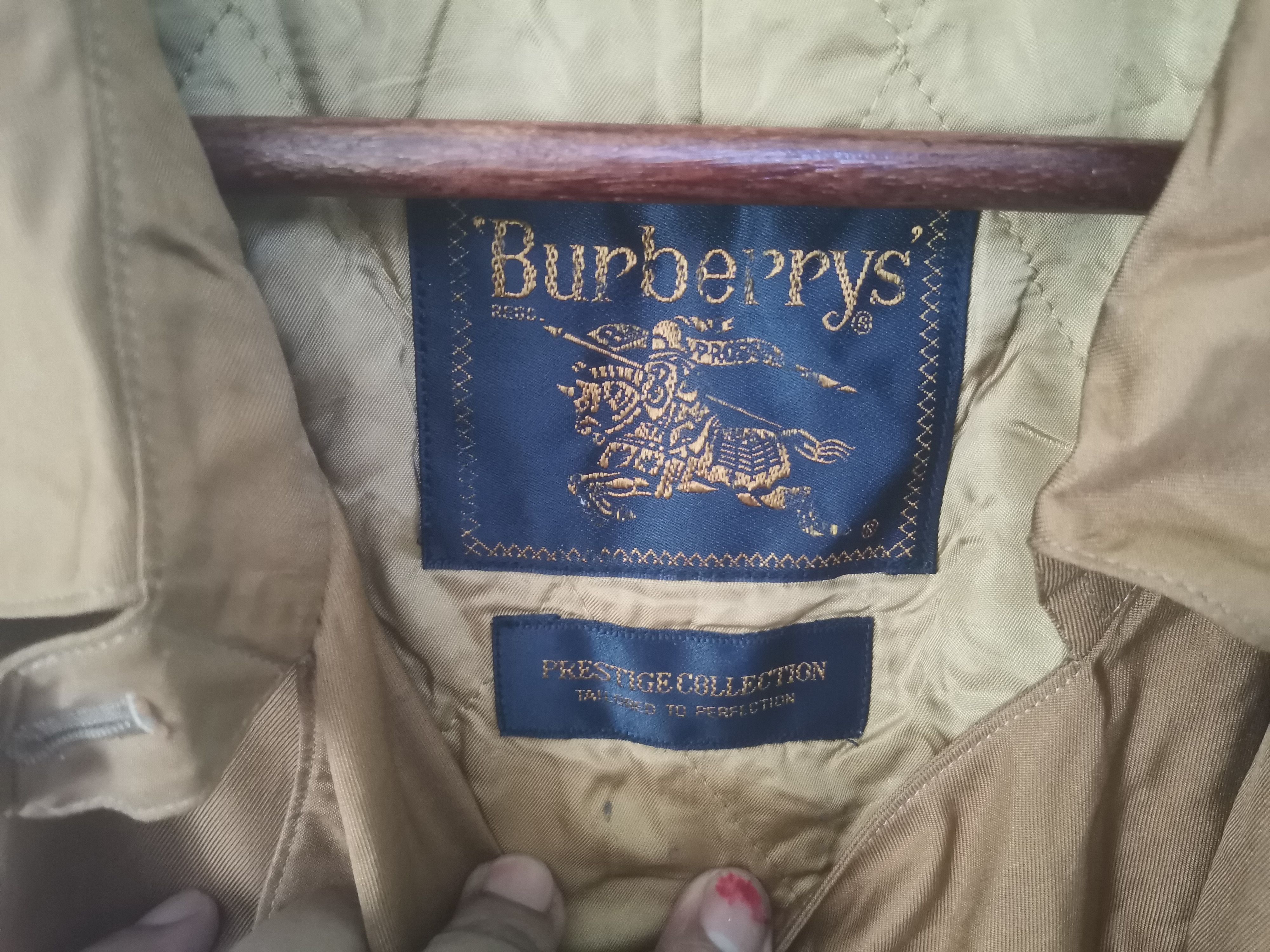 Burberry × Vintage Rare vintage Burberry's parkas/jacket 100%silk Size US L / EU 52-54 / 3 - 5 Thumbnail