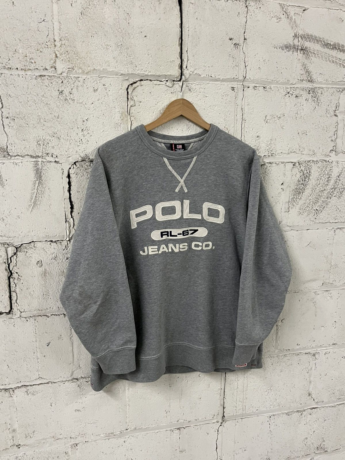 Polo Ralph Lauren Polo Ralph Lauren vintage 67 spell out, crewneck preppy rare Size US L / EU 52-54 / 3 - 2 Thumbnail