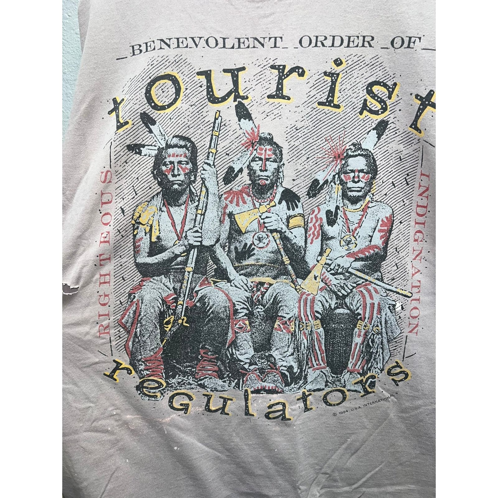 Vintage Vintage Tourist Regulators Shirt Benevolent Indignation XL Size US XL / EU 56 / 4 - 2 Thumbnail
