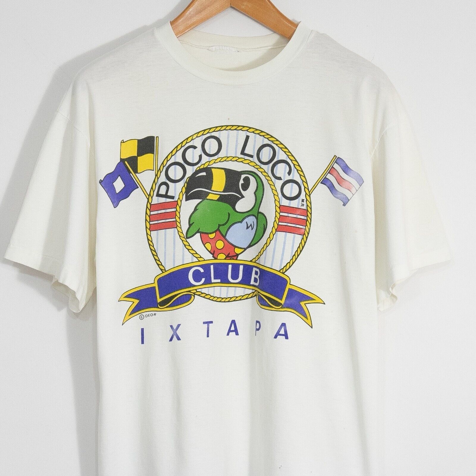 Vintage Vintage 90s Poco Loco Ixtapa T Shirt XL - Mexico Distressed Size US XL / EU 56 / 4 - 2 Thumbnail