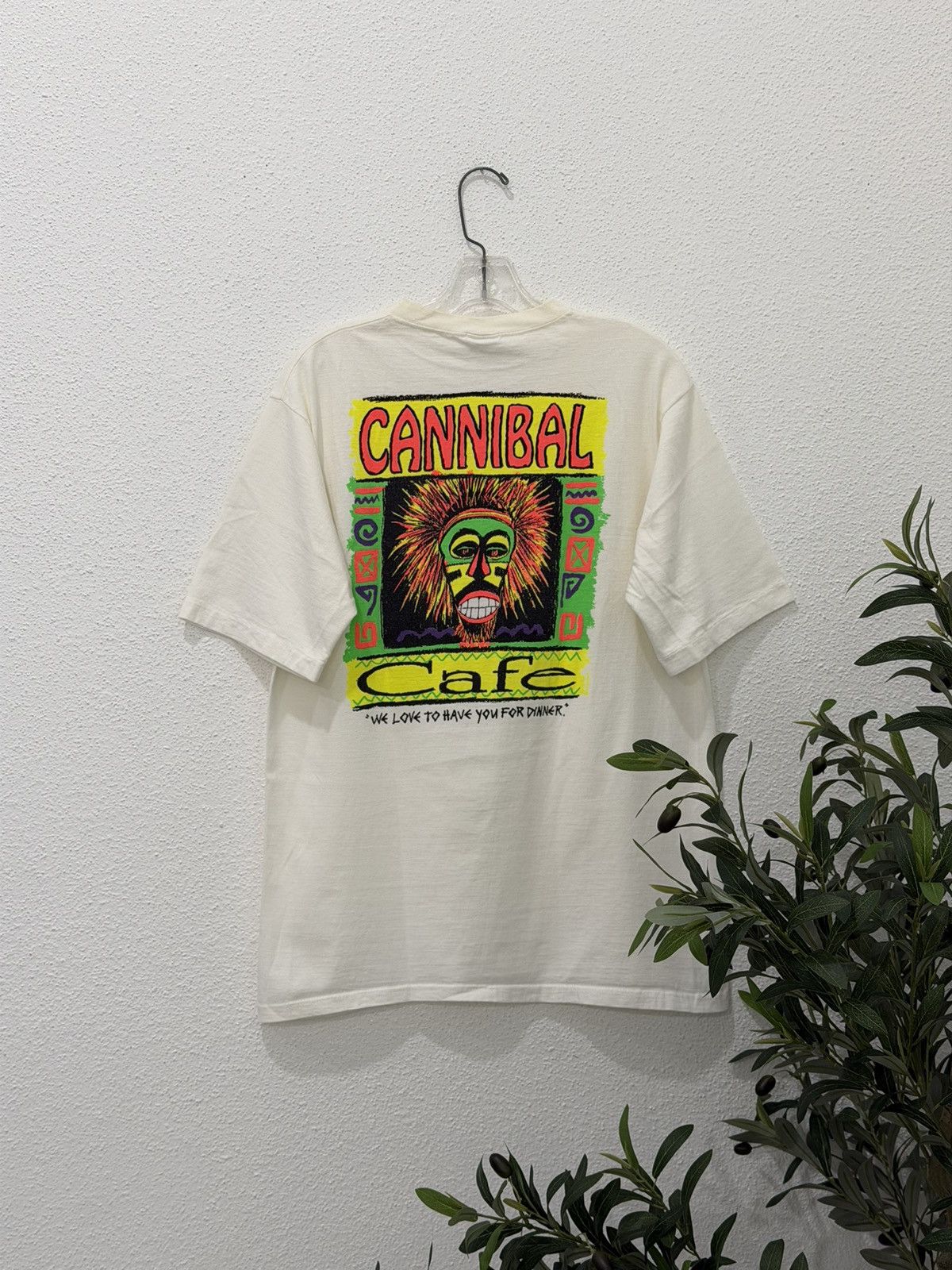 Vintage Vintage 90s Crazy Shirts Hawaii Cannibal Cafe Single Stitch Size US L / EU 52-54 / 3 - 1 Thumbnail